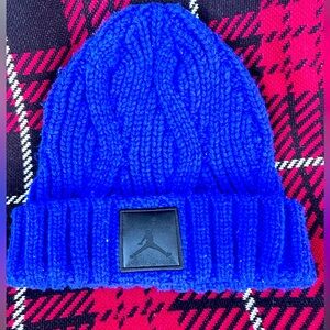 EUC Jordan Knitted Blue Youth Beanie‎